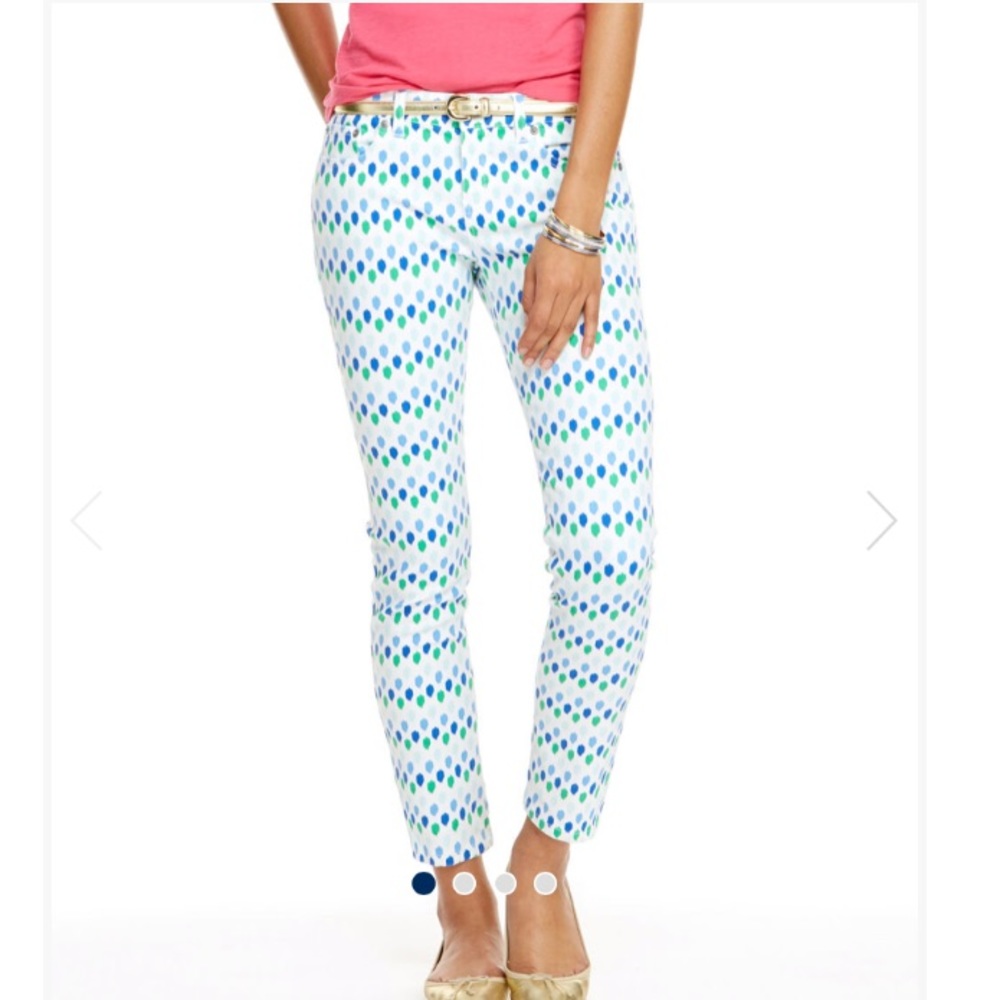 Vineyard Vines Ikat Dot Print Skinny Jeans